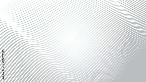 Obraz Gray curved lines abstract background for backdrop or presentation
