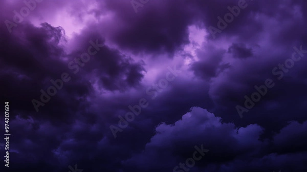 Obraz storm purple clouds