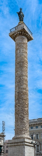 Obraz Column of Marcus Aurelius in Rome, Italy