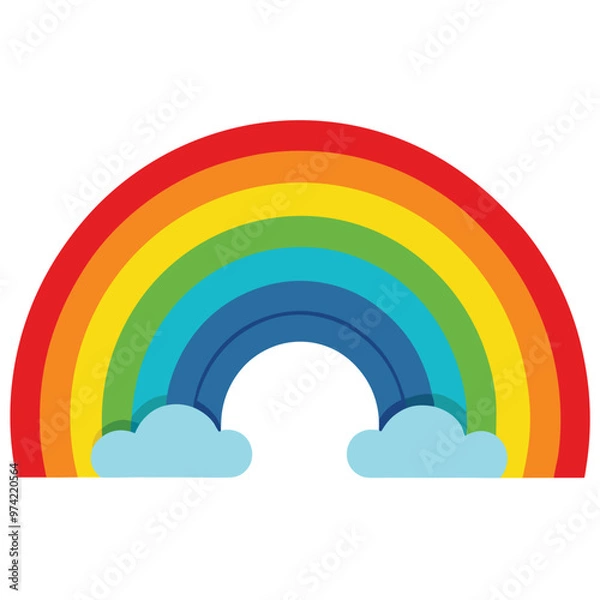 Obraz rainbow and clouds