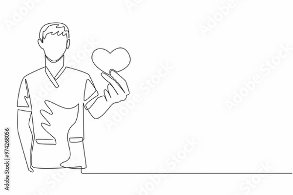 Fototapeta Single Line Drawing 24 Juli-8.eps