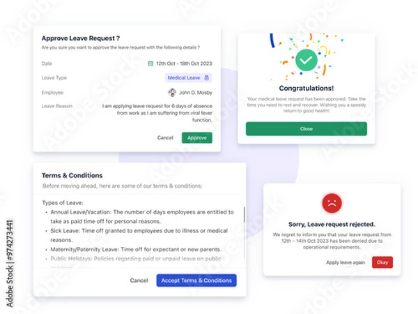 Obraz Modals UI Component WebDesign