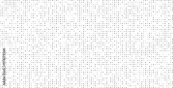 Fototapeta Dot pattern seamless background in fading black. Polka dot pattern template.