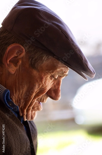 Obraz portret seniora