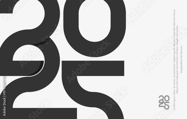 Obraz 2025 creative design element vector logo