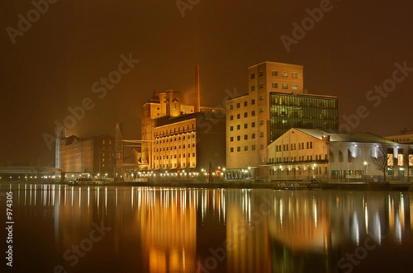 Obraz port wewnętrzny w Duisburgu