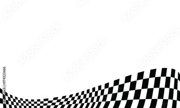 Fototapeta Race flag design background vector illustration