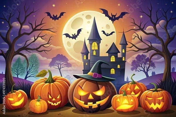 Fototapeta halloween design elements for illustration