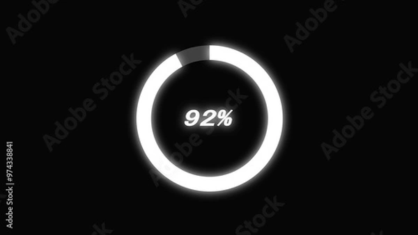 Fototapeta Loading Progress Bar Illustration Background.