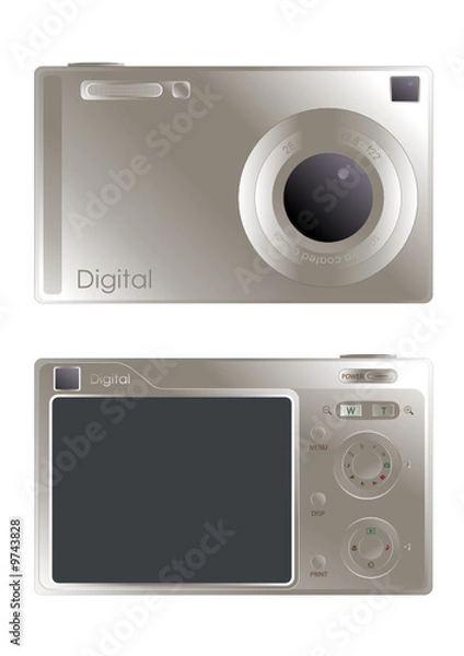 Obraz Ilustracja aparatu cyfrowego