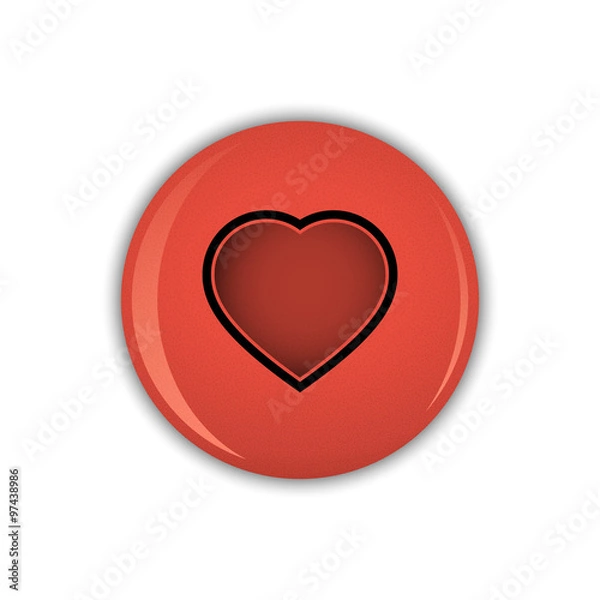 Fototapeta Chest badge button set