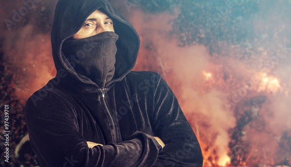 Obraz Portrait of a hooligan