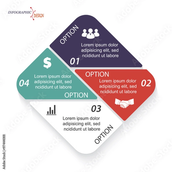 Obraz Infographic vector template for business project