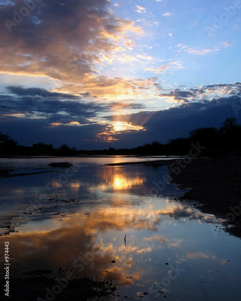 Obraz sunset on llano river