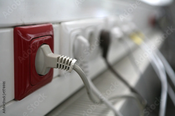 Fototapeta rote steckdose