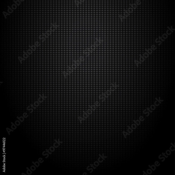 Fototapeta Realistic dark carbon background, texture. Vector illustration
