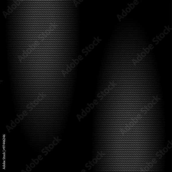 Obraz Dark carbon background. realistic texture Vector illustration