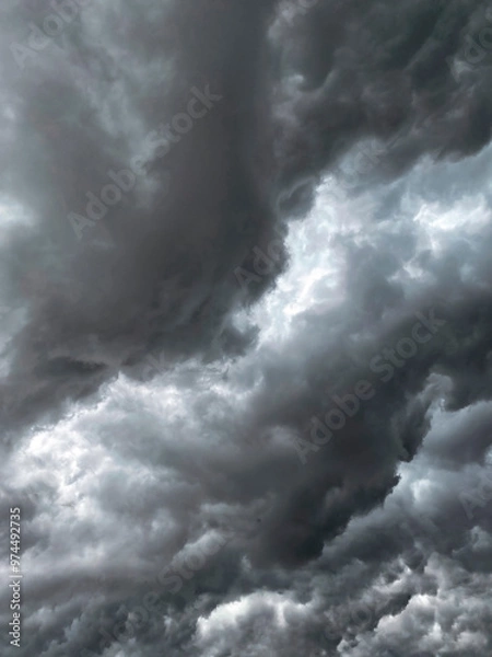 Obraz storm clouds timelapse