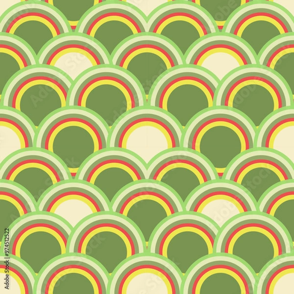 Fototapeta seamless pattern with circles