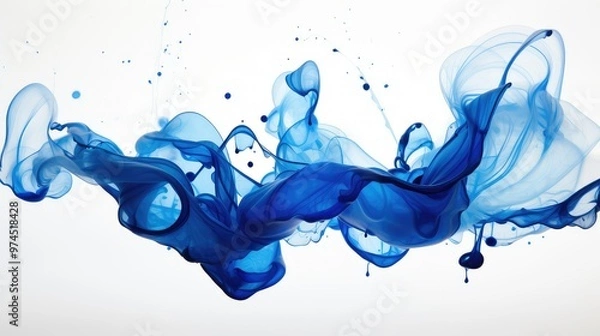 Obraz paper blue splash