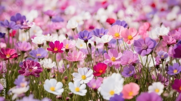 Fototapeta meadow spring background landscape