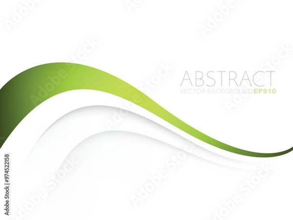 Fototapeta Green graphic geometric triangle overlap vector layer background for text and message design
