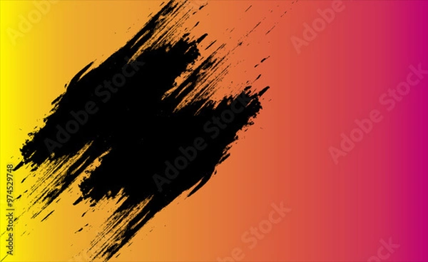 Obraz brush stroke grunge abstract background, banner, poster,  backgrounds