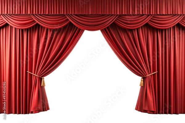 Fototapeta red curtain theater background
