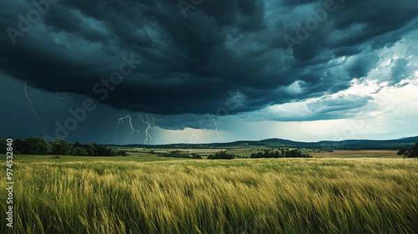 Fototapeta 天気の悪い風景
