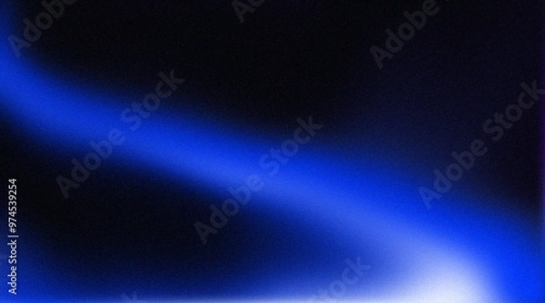 Obraz abstract blue grainy noise texture gradient background, backgrounds