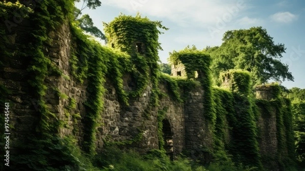 Fototapeta majestic fortress wall