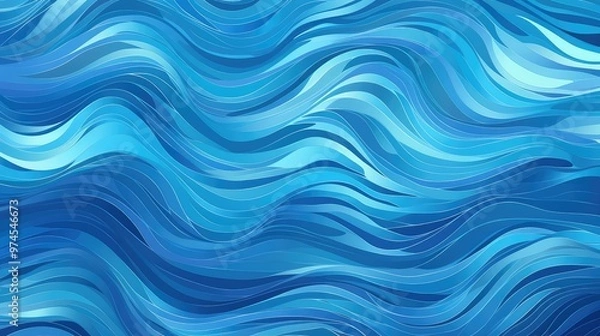 Obraz surface water seamless pattern