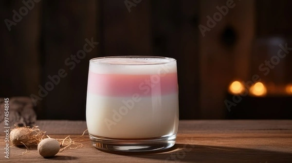 Fototapeta frothy rock glass