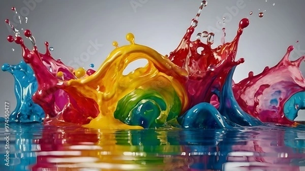 Obraz water colors splash