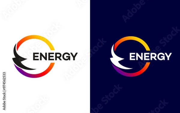Obraz energy logo vector template illustration design