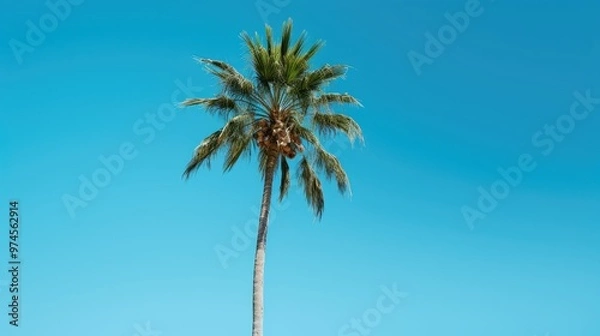 Fototapeta fronds trees palm