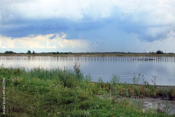 Fototapeta Landscape of the Dutch Markerwadden