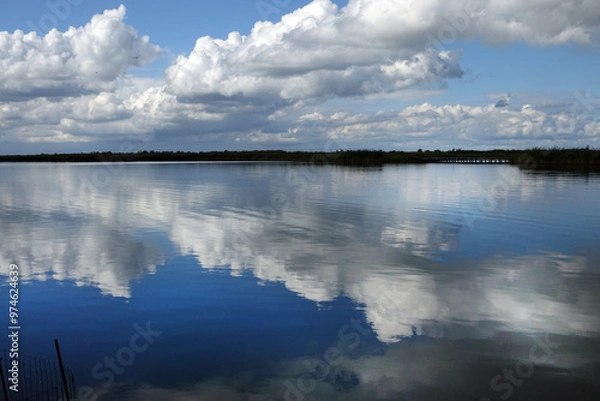 Fototapeta Landscape of the Dutch Markerwadden