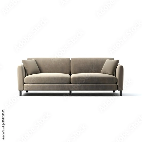 Obraz Sofa isolated on a white background.