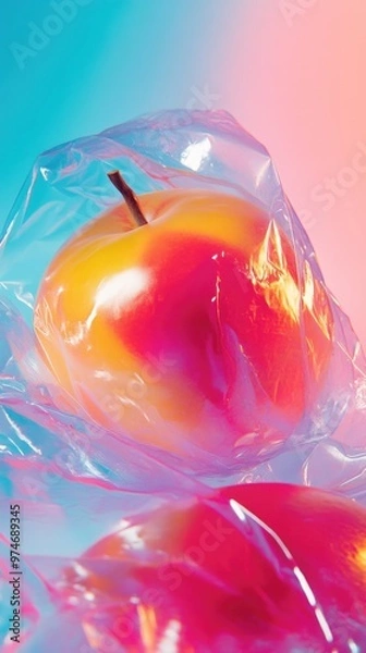 Fototapeta Shrink Wraps – Abstract Art of Shrink-Wrapped Objects with a Surreal Distorted Appearance