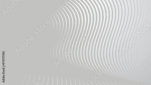 Fototapeta Gray curve line abstract background for backdrop or presentation