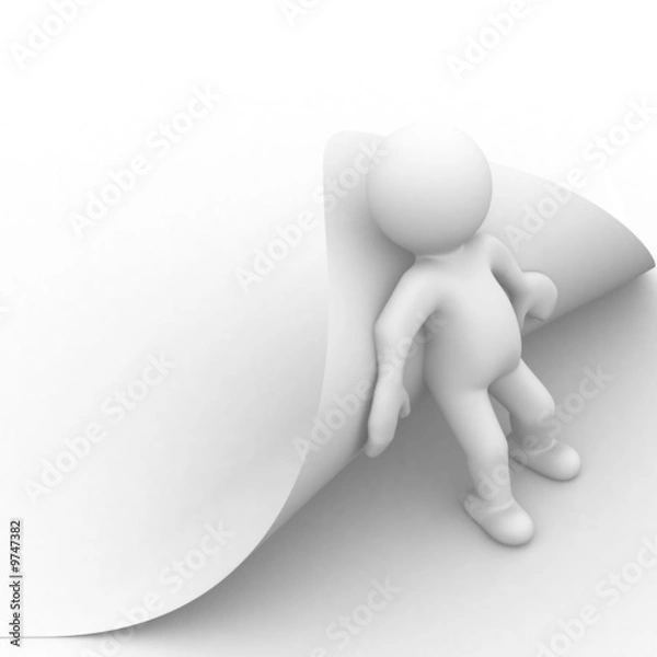 Obraz 3D Human Próbuj obrócić stronę