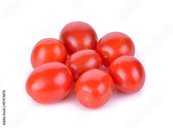 Obraz cherry tomatoes isolated on a white background