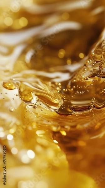 Fototapeta Liquids – Close-up of Liquids in Different States Mixing Together Creating Mesmerizing Patterns