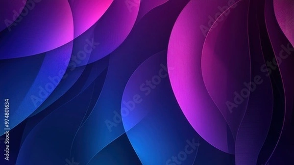 Fototapeta Abstract background with a trendy mix of purple and blue gradient shapes in a modern vector design