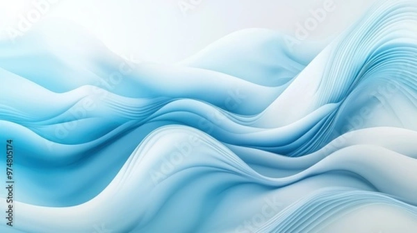 Fototapeta Elegant light blue abstract background for corporate use with smooth transitions and minimalistic design