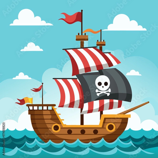 Obraz ship in the sea