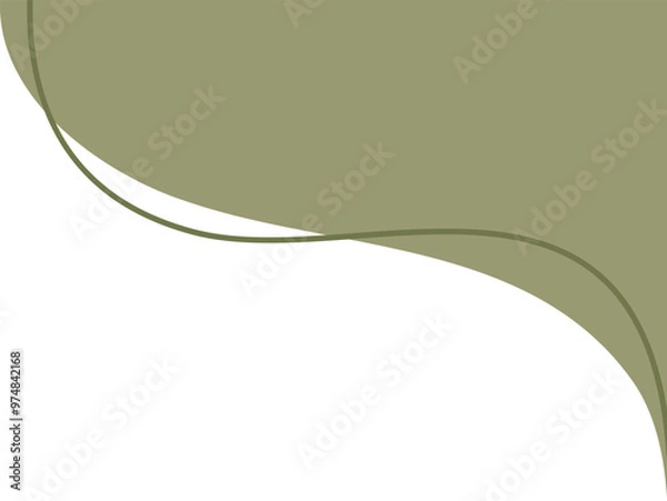 Fototapeta Abtract aesthetic corner blob element decoration