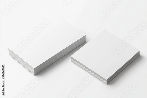 Fototapeta Business Card Mockup on Isolated Background created with Generative AI