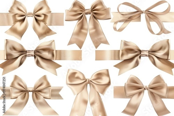 Fototapeta Six different types of bows for various uses
